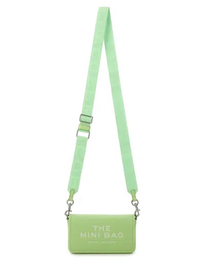 Marc Jacobs Rectangular Mini Bag In Soft Green Cow Leather In Green
