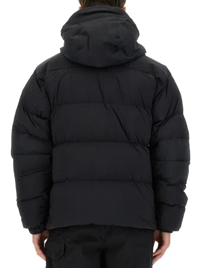 Ten C Regular Fit Hooded Jacket With Front Pockets In Blue