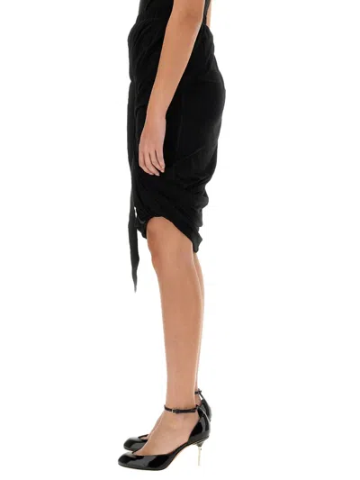 Helmut Lang Wind Midi Skirt In Black