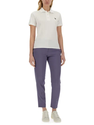Ps By Paul Smith Ps Paul Smith "zebra" Polo In White