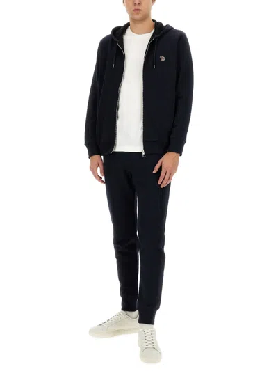 Ps By Paul Smith Ps Paul Smith "zebra" Sweatshirt In Black