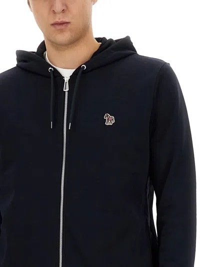 Ps By Paul Smith Ps Paul Smith "zebra" Sweatshirt In Black