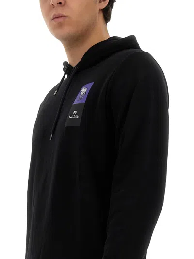 Ps By Paul Smith Ps Paul Smith "zebra" Sweatshirt In Black