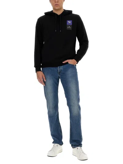 Ps By Paul Smith Ps Paul Smith "zebra" Sweatshirt In Black