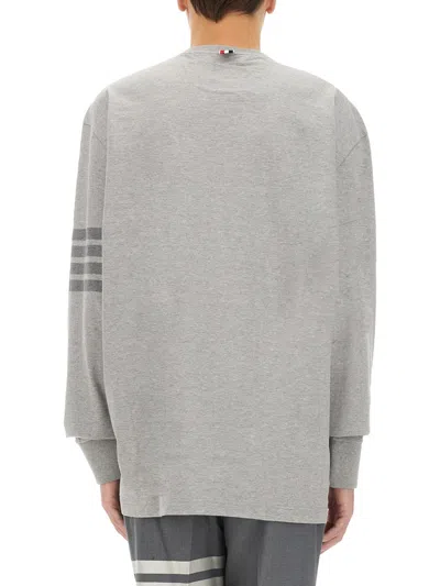 Thom Browne Men's 4bar Shirt In Gray