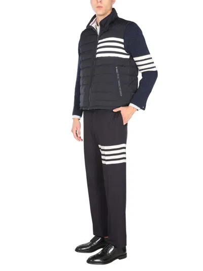 Thom Browne 4bar Vest In Blue