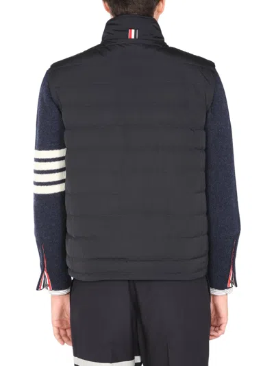 Thom Browne 4bar Vest In Blue