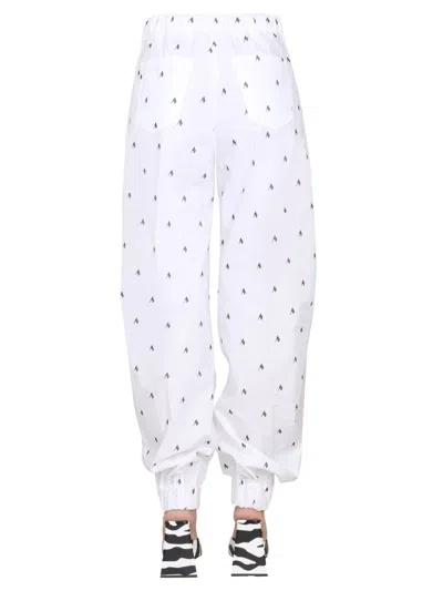 Attico ''rey'' Black And White Long Pants In Gray