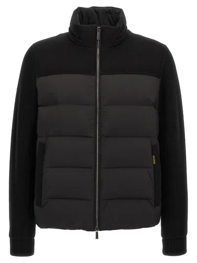 Moorer 'allori' Hooded Down Jacket In Black