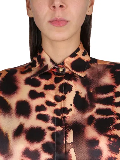 Roberto Cavalli Synthetic Fibers Shirt In Multi