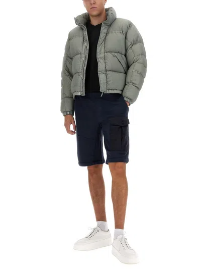 Ten C Quilted High Neck Down Jacket With Adjustable Hemline