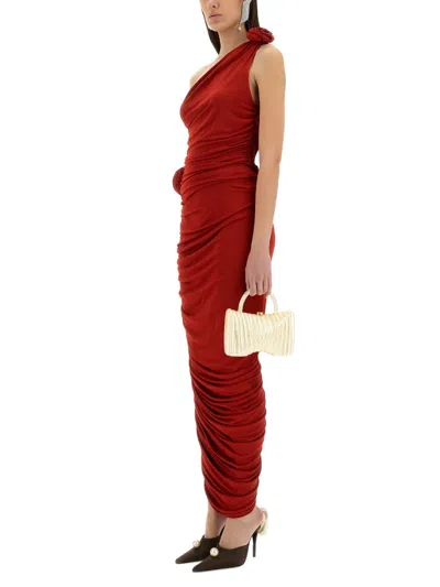 Magda Butrym Viscose Blend Skirt In Red