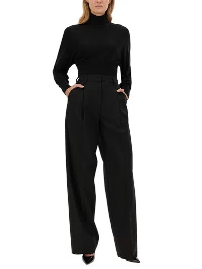 The Latest Billie Lightweight Poplin Trousers Black In Black