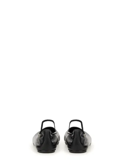 Tory Burch "runway" Square Toe Flat Sole Ballerina Shoes