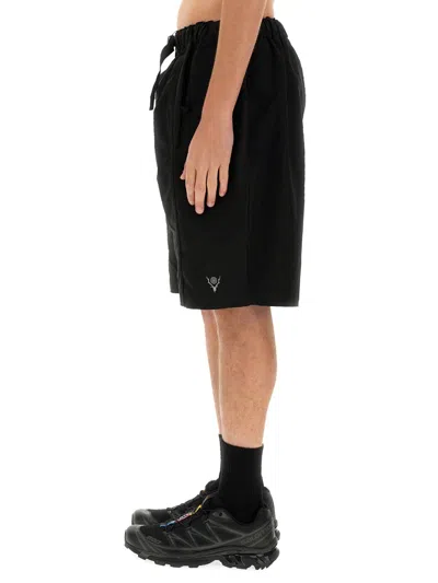 South2 West8 Twill Bermuda Shorts In Black