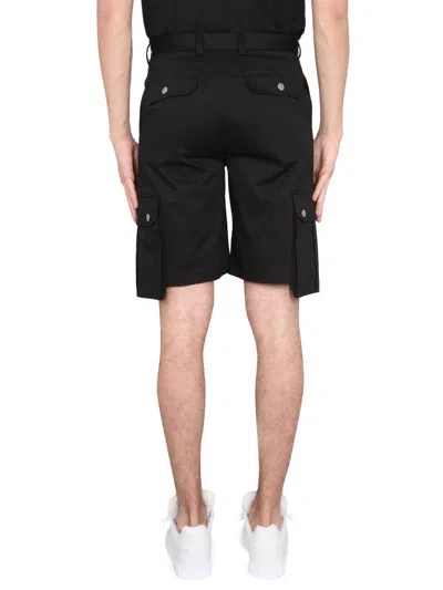 Dolce & Gabbana Cargo Bermuda Shorts Featuring Multiple Pockets In Black