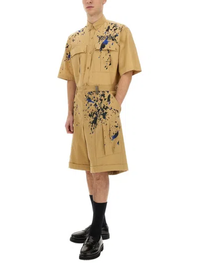 Moschino Couture Bermuda Cargo In Brown