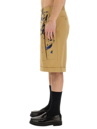 Moschino Couture Bermuda Cargo In Brown