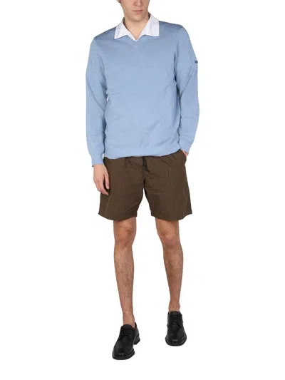 Universal Works Bermuda With Check Pattern In Brown