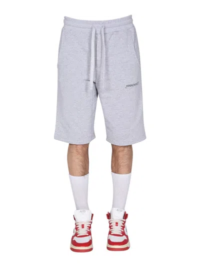 Hinnominate Bermuda With Logo In Gray