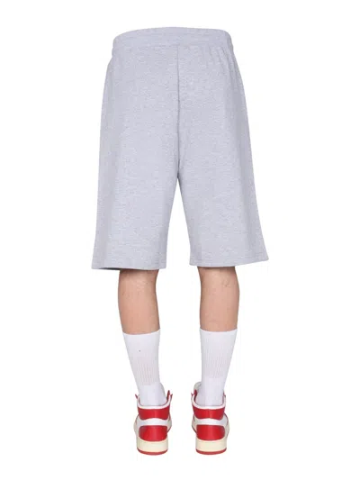 Hinnominate Bermuda With Logo In Gray
