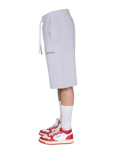 Hinnominate Bermuda With Logo In Gray