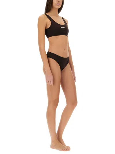 Jil Sander Bikini Briefs In Burgundy