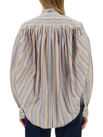 Etro Women's Blouse With Stripe Pattern Shirt | Size 38 | Wria0006 In Multi
