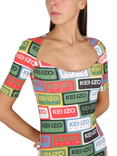 Kenzo Synthetic Fibers Dress In Multi