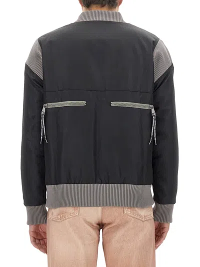 Vivienne Westwood Bomber Jacket With Logo In Black