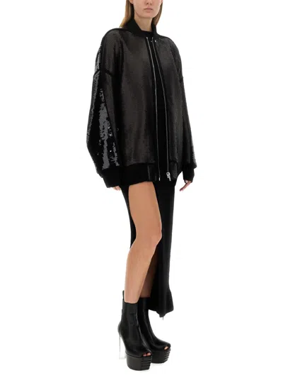 Rick Owens Bomber Jumbo Peter In Black