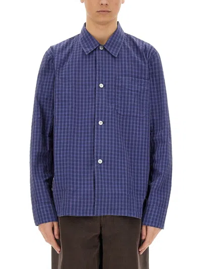 our legacy 25ss シャツ　KAHUNACHECK BLUE Our Legacy - Box Shirt Kahuna Check