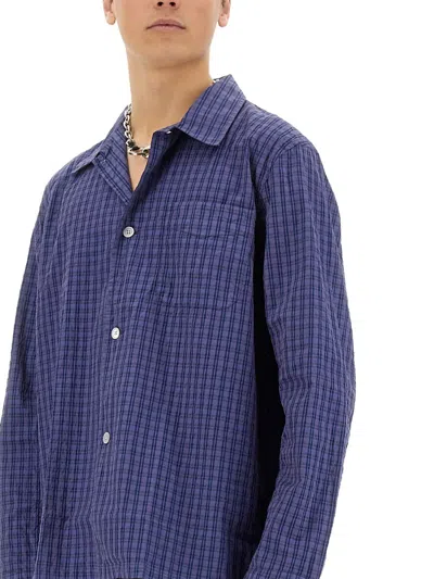 Our Legacy Box Check Shirt In Blue