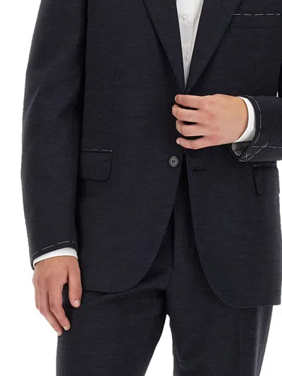 Brioni British Single-breasted Suit In Black