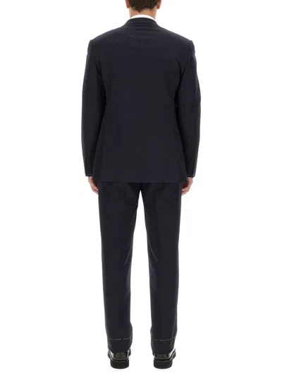 Brioni British Single-breasted Suit In Black