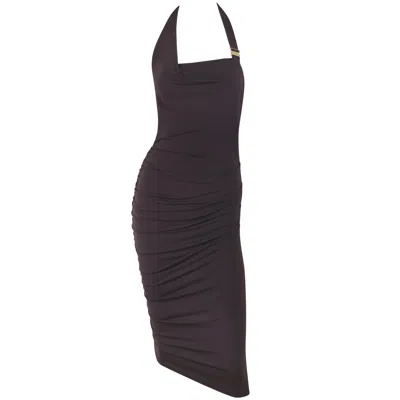 Me&thee Women's Brown Goodnight Vienna Truffle Clasp Detail Dress In Brown