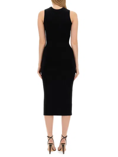 Moschino Couture Buttoned Dress In Black