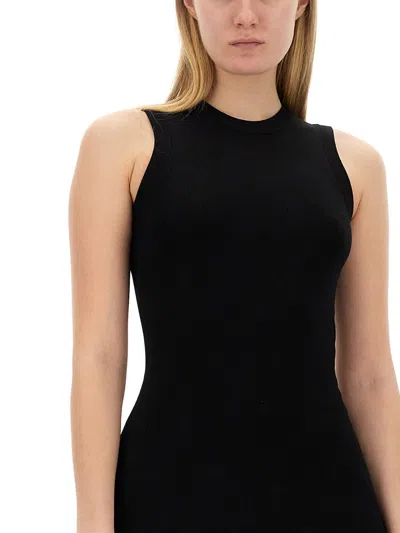 Moschino Couture Buttoned Dress In Black