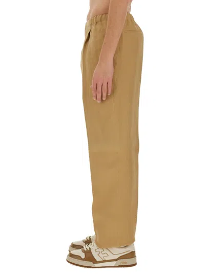 Fendi Trousers In Nude