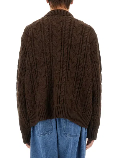 Obey Cardigan "ezra" In Brown