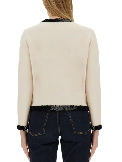 Tory Burch Kendra Cardigan In White