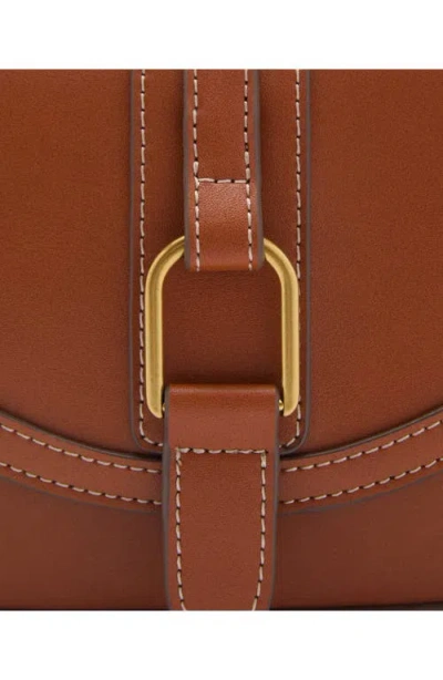 Mango Faux Leather Shoulder Bag In Brown