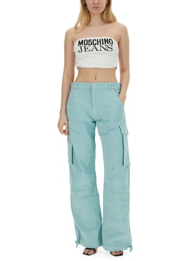 Moschino Cargo Pants In Blue