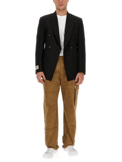 Family First Corduroy Straight-leg Trousers In Brown