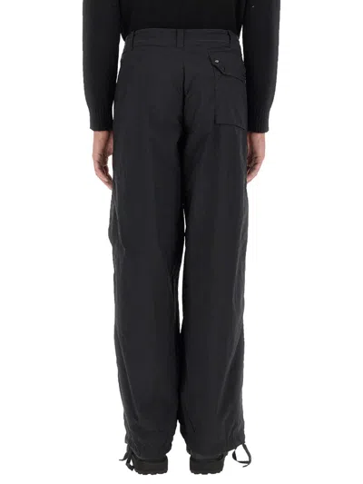 Ten C Utility Cargo Pants Drawstring Hem In Black