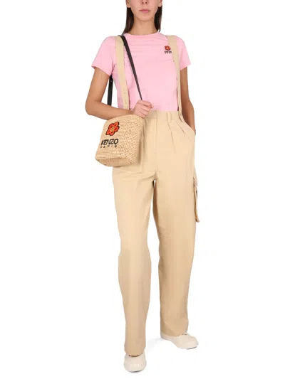 Kenzo Women Cargo Pants In Neutral