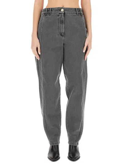 Patou Straight-leg Pants In Gray