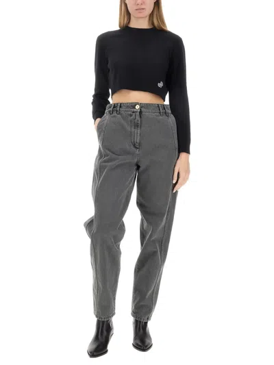 Patou Straight-leg Pants In Gray