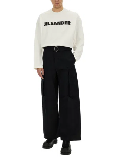 Jil Sander Cargo Pants In Black