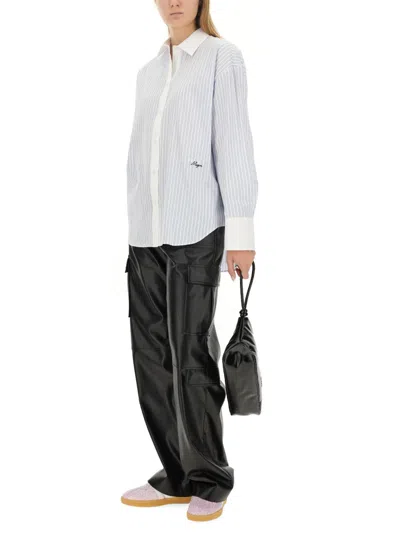 Msgm Regular Fit Cargo Pants For Women In Black